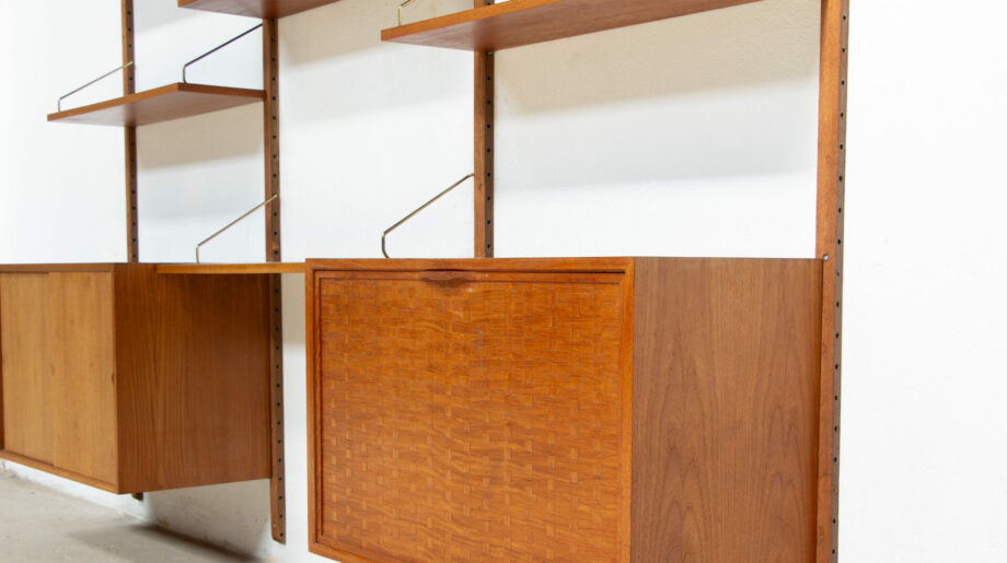 olddesign-bibliothèque-scandinave-vintage-poul-cadovius-Cado-royal-system-teck-danish-wall-unit-shelving-étagères