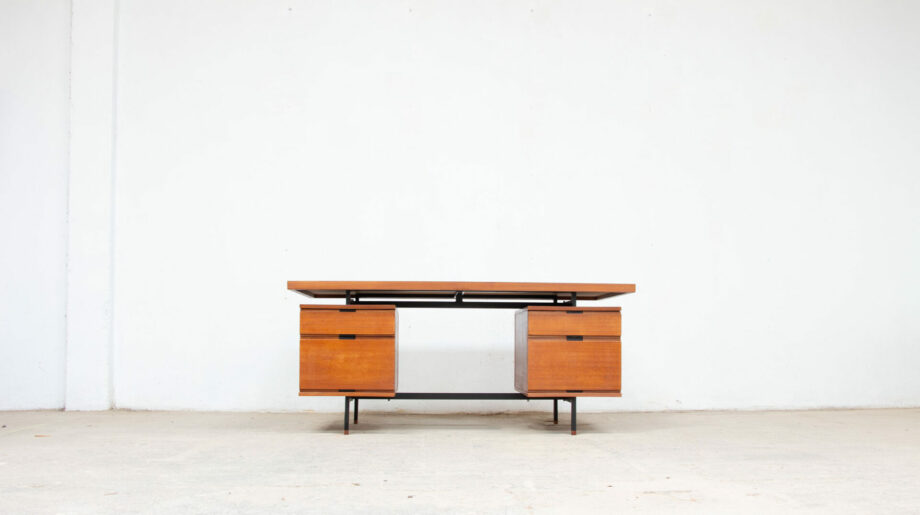 bureau-executive-direction-vintage-desk-pierre-guariche-arp-minvielle-teck-executive-oldesign-french