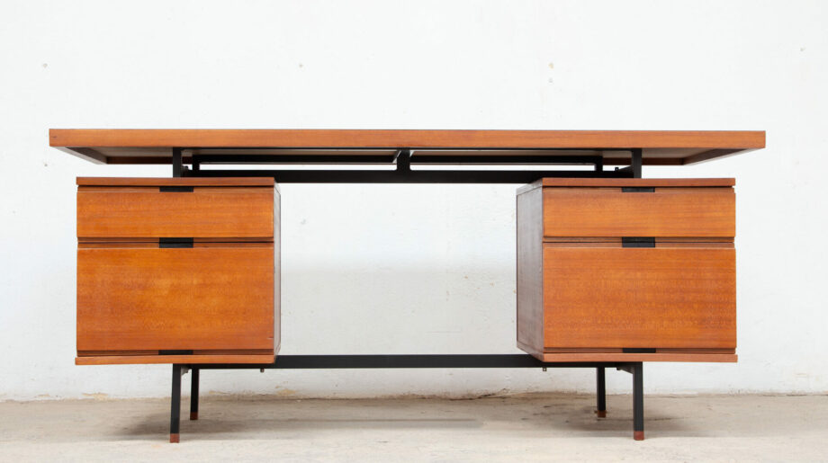 bureau-executive-direction-vintage-desk-pierre-guariche-arp-minvielle-teck-executive-oldesign-french