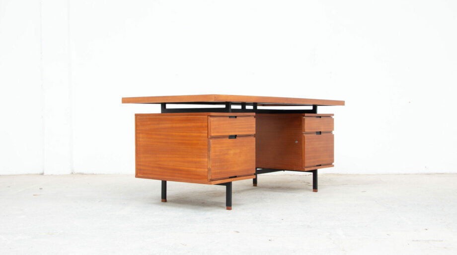 bureau-executive-direction-vintage-desk-pierre-guariche-arp-minvielle-teck-executive-oldesign-french
