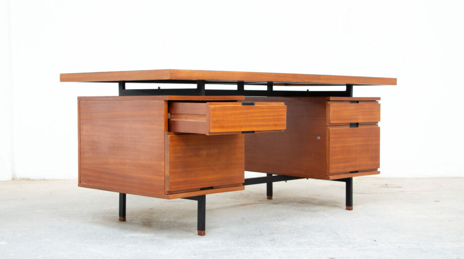 bureau-executive-direction-vintage-desk-pierre-guariche-arp-minvielle-teck-executive-oldesign-french