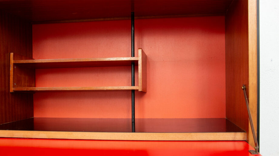 bibliothèque-vintage-bookcase-midcentury-georges-frydman-efa-teck-ölddesign-lyon-wall-unit-shelving-walnut-noyer-french-design