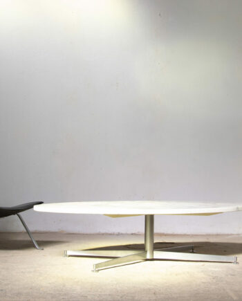 table-basse-coffee-marbre-marble-michel-kin-arflex-1960-1970-arabescato-carrare-italie-vintage-midcentury-modern-pk-22-poul-kjaerholm-fritz-hansen-leather-cuir
