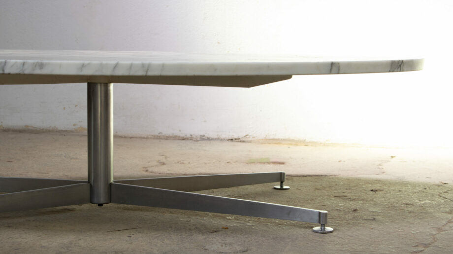 table-basse-coffee-marbre-marble-michel-kin-arflex-1960-1970-arabescato-carrare-italie-vintage-midcentury-modern