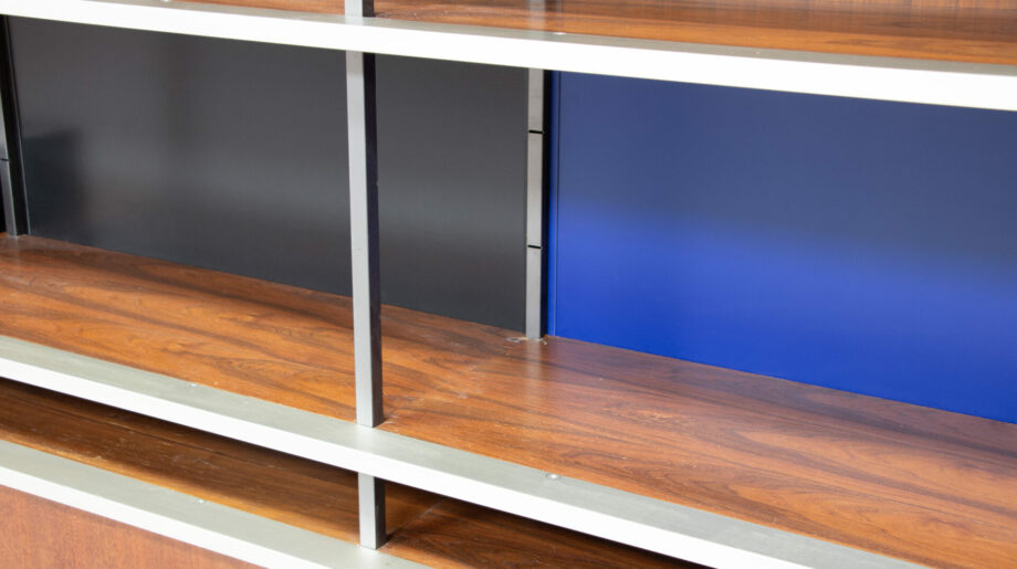 bibliothèque-vintage-bookcase-midcentury-georges-frydman-efa-teck-ölddesign-lyon-wall-unit-shelving-walnut-noyer-french-design