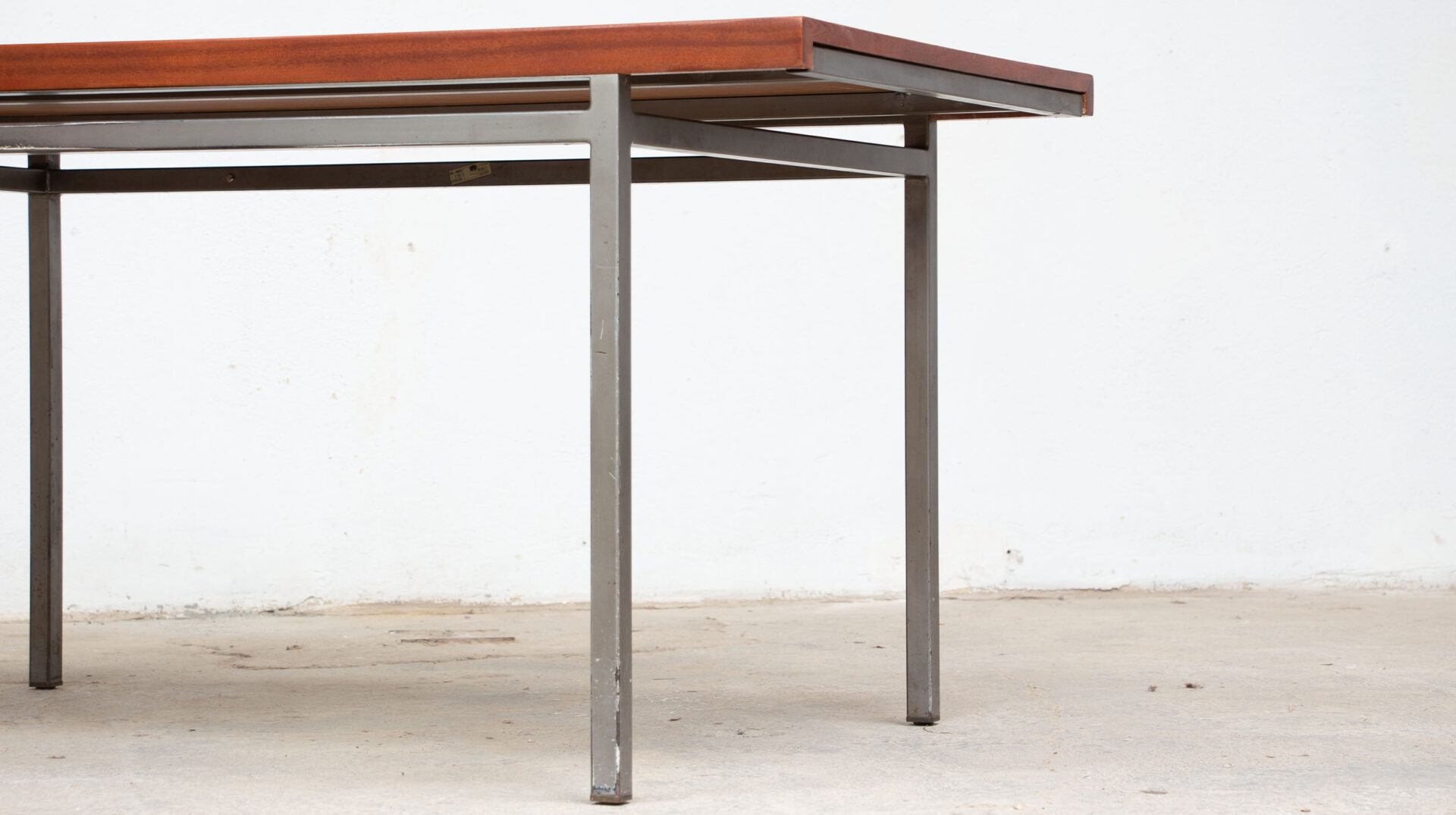 table-vintage-bookcase-dining-midcentury-georges-frydman-efa-teck-ölddesign-lyon-desk-walnut-noyer-french-design