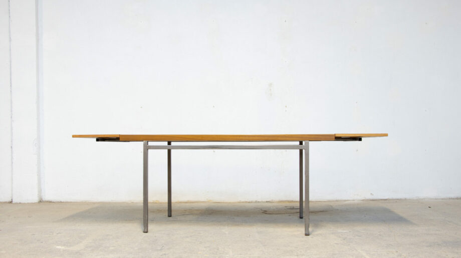 table-vintage-bookcase-dining-midcentury-georges-frydman-efa-teck-ölddesign-lyon-desk-walnut-noyer-french-design