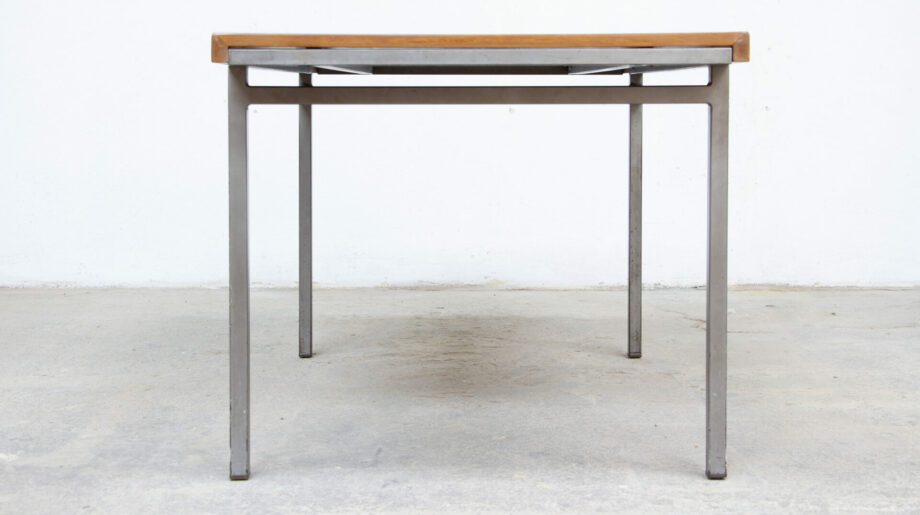 table-vintage-bookcase-dining-midcentury-georges-frydman-efa-teck-ölddesign-lyon-desk-walnut-noyer-french-design