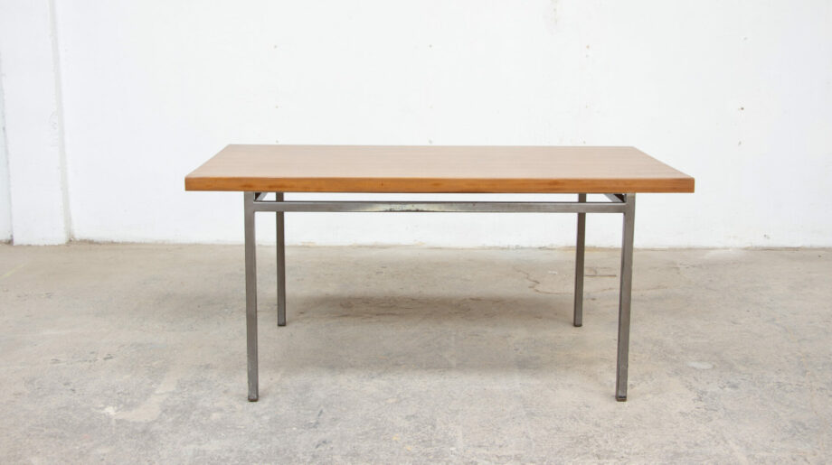 table-vintage-bookcase-dining-midcentury-georges-frydman-efa-teck-ölddesign-lyon-desk-walnut-noyer-french-design