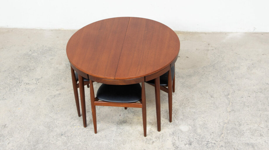 table-scandinave-chaises-vintage-lyon-hans-olsen-roundette-danoise-frem-rojle-teck-danish-modern-scanidnavian-teak-midcentury-dining-olddesign-XX-mobilier-set-tripode-tripod