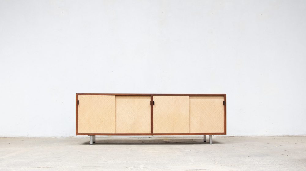 knoll-vintage-sideboard-florence-international-walnut-modernist-modern-credenza-ölddesign-american-mid-century-raffia-rattan-raphia-wicker-116