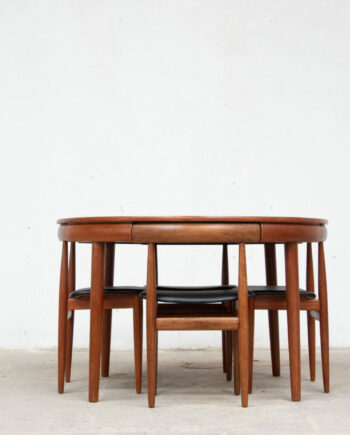 table-scandinave-chaises-vintage-hans-olsen-roundette-danoise-chairs-frem-rojle-teck-danish-modern-scanidnavian-teak-midcentury-dining-olddesign-XX-mobilier-set