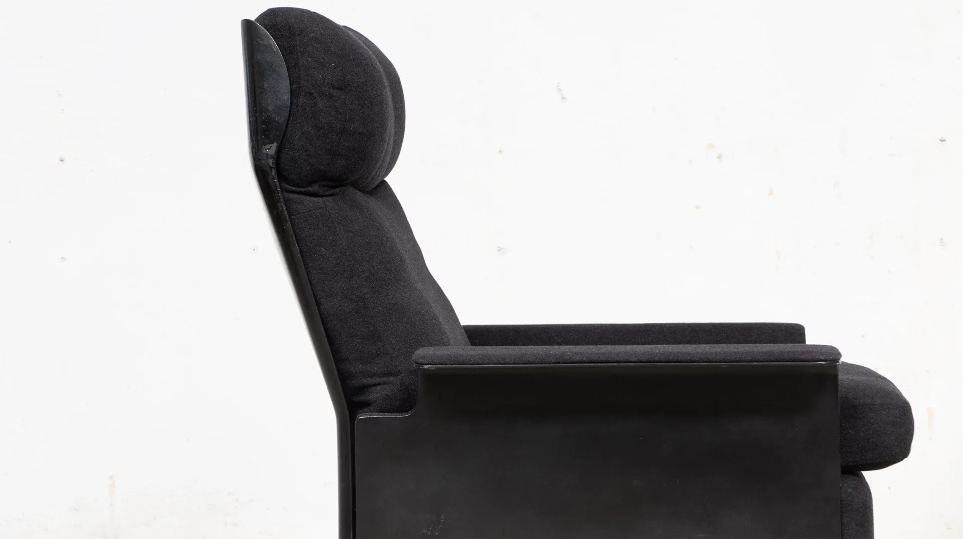 Lounge chair vintage Dieter Rams, vue côté