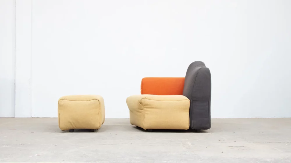 Fauteuil et ottoman Cannaregio Gaetano Pesce édition Cassina