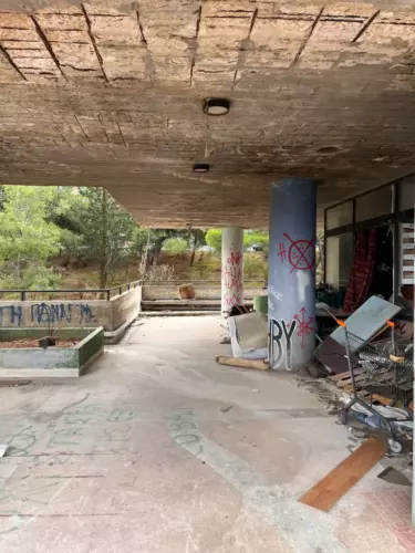 détails résidence étudiante moderniste de Papaioannou et Fines